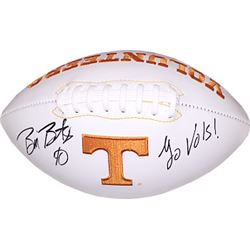 Bill Bates Signed Tennessee Volunteers Logo Football Go Vols!