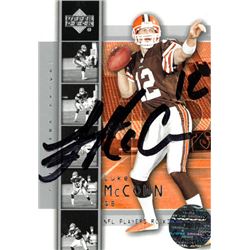 Luke Mccown Signed Cleveland Browns 2004 Upper Deck Rookie Trading Card #12