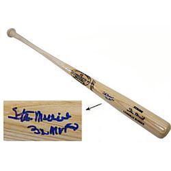 Stan Musial Signed H&B Louisville Slugger Engraved Blonde P125 Model Bat 3X MVP- PSA Hologram (St. L