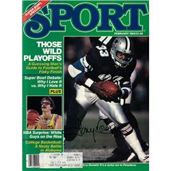 Tony Dorsett Signed Dallas Cowboys Sport Full Magazine February 1983