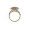 Image 2 : Sterling Silver Two Tone Round CZ Ring Size 6