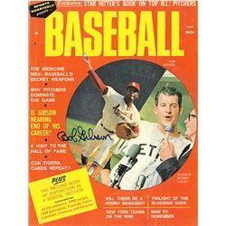 Bob Gibson Signed St. Louis Cardinals Sports Quarterly Baseball Full Magazine 1969
