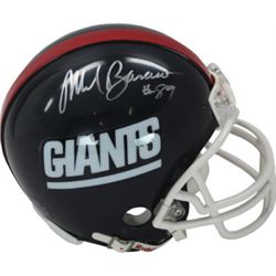 Mark Bavaro Signed New York Giants Replica TB Mini Helmet- Steiner Hologram