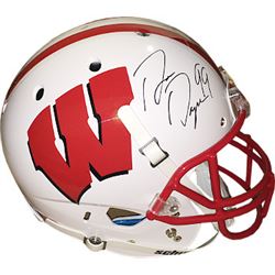 Ron Dayne Signed Wisconsin Badgers Full Size Schutt Replica Helmet 99 (Heisman)- Steiner Hologram