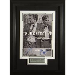 Matthew Mcconaughey Signed True Detective 22X30 Masterprint Poster Custom Black Framed 2 Sigs (Tv/En
