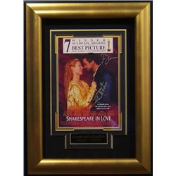 Gwyneth Paltrow Signed Shakespeare In Love 22X30 Masterprint Poster Custom Gold Framed 2 Sigs (Movie