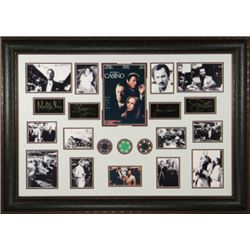Robert De Niro Unsigned Casino 27X39 Photo Engraved Signature Series Leather Framed (Movie/Entertain