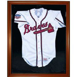 Baseball Jersey Deluxe Full Size Display Case Wood