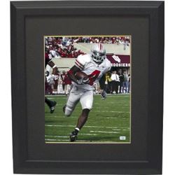 Santonio Holmes Signed Ohio State Buckeyes 16X20 Photo Custom Framed