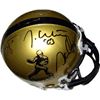 Image 1 : Billy Sims Signed Heisman Trophy Winners Gold Heisman Authentic Mini Helmet- Signed By 3
