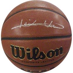 Isiah Thomas Signed NCAA Wilson Indoor/Outdoor Basketball (Indiana Hoosiers)