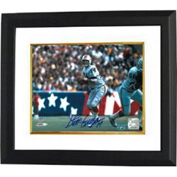 Steve Grogan Signed New England Patriots 8X10 Photo Custom Framed