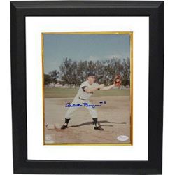 Clete Boyer Signed New York Yankees 8X10 Photo #6 (Deceased) Custom Framed- JSA Hologram