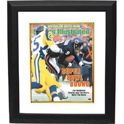 Jim Mcmahon Signed Chicago Bears Sports Illustrated 16X20 Photo Custom Framed  From January 20, 1986