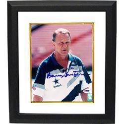 Barry Switzer Signed Dallas Cowboys 8X10 Photo Custom Framed (White Shirt)- PSA Hologram