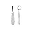Image 1 : SS ROCK CRYSTAL / BLACK SPINEL EARRINGS (#7947MUL1)
