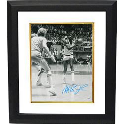 Magic Johnson Signed Michigan State Spartans B&W 16X20 Photo Custom Framed (Vs Larry Bird 1979 Champ