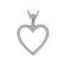 Image 1 : SS DIAMOND HEART PENDANT (#8278D)