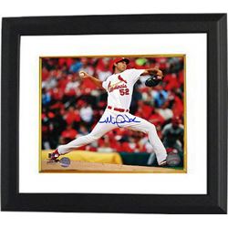 Michael Wacha Signed St. Louis Cardinals 8X10 Photo Custom Framed (White Jersey)