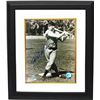 Image 1 : Ralph Kiner Signed Pittsburgh Pirates Sepia 8X10 Photo Custom Framed (Deceased- Batting)