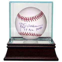 Rod Carew Signed Official Major League Baseball 77 AL MVP W/ Glass Case (Twins/Angels)