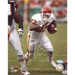 Larry Johnson Signed Kansas City Chiefs 8X10 Photo Minor Ding- Steiner Hologram