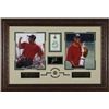 Image 1 : Tiger Woods Unsigned 21X31 2 Photo Engraved Signature U.S. Open Amateur/ Scorecard & Pin Custom Leat