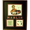 Image 1 : Sterling Marlin Unsigned Metal Thunder Framed Race Used Sheet Metal