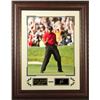 Image 1 : Tiger Woods Unsigned Engraved Signature Series 34X25 Fist Pump (Red Shirt) Photo 2008 US Open Champi