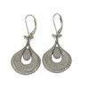 Image 1 : Sterling Silver Teardrop CZ Lever Back Earrings