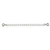 Image 1 : Rhodium Plated Brass 3" Extension