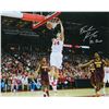 Image 1 : Frank Kaminsky Signed Wisconsin Badgers Two Hand Slam Dunk 16X20 Photo W/The Tank
