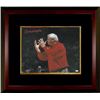 Image 1 : Bobby Knight Signed Indiana Hoosiers 16X20 Photo (Red Sweater Yell Horizontal) Custom Framed- JSA Ho