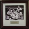 Image 1 : Yogi Berra Unsigned New York Yankees 8X10 Photo Custom Framed W/Mantle & Ford