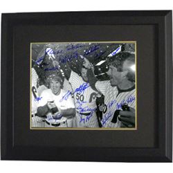 Manny Trillo Signed Philadelphia Phillies 16X20 Photo Custom Framed (1980 World Series Team) B&W 21 