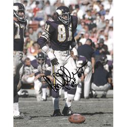 Carl Eller Signed Minnesota Vikings 8X10 Photo HOF 04 (Purple Jersey)