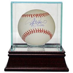 Rafael Palmeiro Signed Official Major League Baseball 569 HRS W/ Glass Case (Orioles/Rangers)
