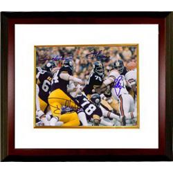 Dwight White Signed Pittsburgh Steelers Steel Curtain 8X10 Photo Custom Framed Color Action 4 Signat