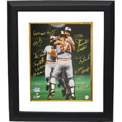 Scott Mcgregor Signed Baltimore Orioles 1983 World Series Champs 16X20 Photo Custom Framed Celebrati