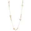Image 2 : Gold Plated Circles 36" Long Necklace With Czs
