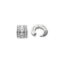 SILVER HAPPY ANNIVERSARY DIAMOND WHEEL (#339D)