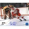 Image 1 : Gordie Howe Signed Detroit Redwings 8X10 Photo Mr. Hockey Vs Boston Bruins