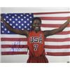 Image 1 : Sheryl Swoopes Signed 16X20 Photo Team USA Olympics W/ US Flag 3X Gold (WNBA Basketball)