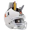 Image 1 : Miami Hurricanes NCAA Football Schutt Mini Helmet Desk Caddy