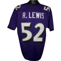 Ray Lewis Baltimore Ravens Unsigned Purple Prostyle Jersey XL