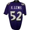 Image 1 : Ray Lewis Baltimore Ravens Unsigned Purple Prostyle Jersey XL