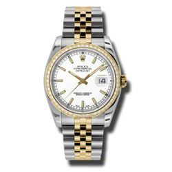 Rolex  Datejust 36 Yellow Gold &Amp; Diamonds  Women Watch