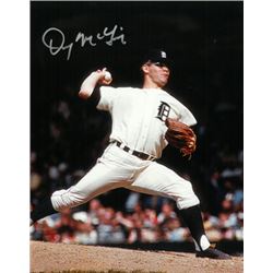 Denny Mclain Signed Detroit Tigers 8X10 Photo (Silver Sig)