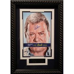 $#*! My Dad Says Signed 22X30 Masterprint Poster Custom Rope Framed W/ William Shatner (Movie/Entert