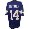 Image 1 : Ty Detmer BYU Cougars Unsigned Blue Custom Jersey XL